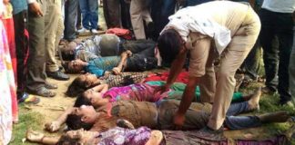 accident All ten people died inside the car up