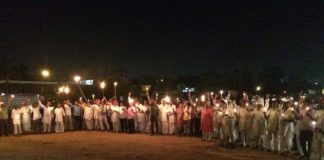 Farmer's movement Rajasthan Kisan Mahapadav Dhana demonstration candle March Indian Farmers Union