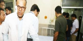 Minister Babulal Verma's car flip