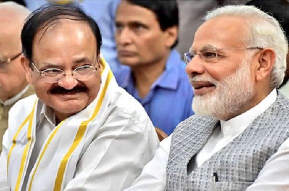 Vice President Venkaiah Naidu, PM Narendra Modi