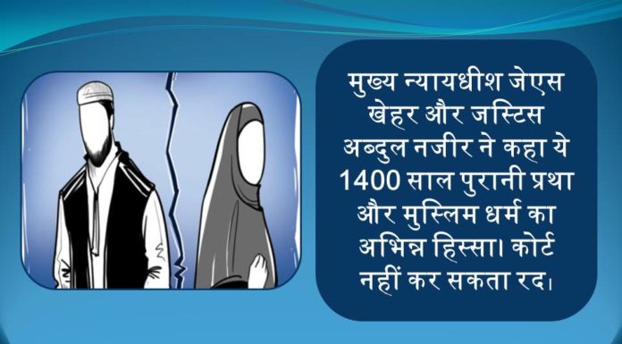 आज से तलाक-तलाक-तलाक असंवैधानिक सुप्रीम कोर्ट ने सुनाया ऐतिहासिक फैसला