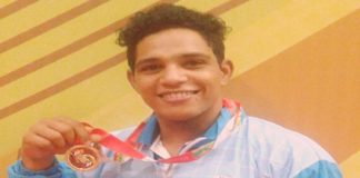 Ajay wins 13 medals the age 19 weight lifting
