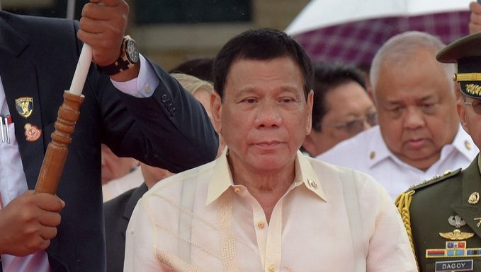 The Philippine President said that he killed a person.