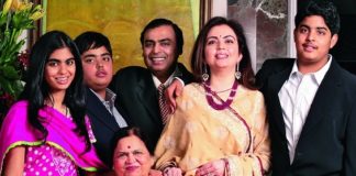 Ambani family richest in Asia