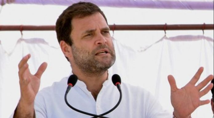 Hearing the plight of the lecturer, Rahul embraced the emotional, hug