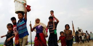 Over 1200 people fled Arakan in Myanmar and took refuge in Mizoram