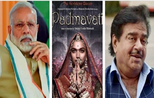 शत्रुघ्न सिन्हा ने मोदी, ईरानी और बॉलीवुड कलाकारों की फिल्म ‘पद्मावती’ विवाद पर चुप्पी पर उठाये सवाल Shatrughan Sinha