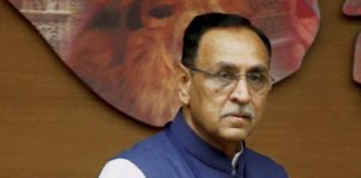 Rupani files nomination papers, targets Congress