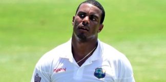 West Indies return by Gabriel's three shots