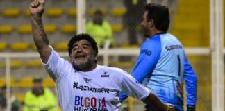 Maradona spent time with schoolchildren