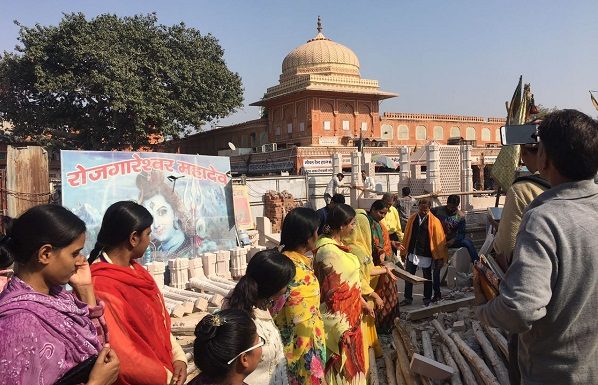 Women at Basant Panchami