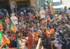 Chief Minister Vasundhara Raje road show