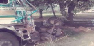 Tractor trolley accident