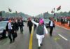 Narendra Modi meets Rajpath at the end of the parade