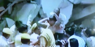 Hotel, Kota, buried, rubble half, dozen people