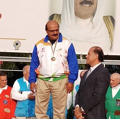 Hotel businessman of Sawai Madhopur and India's Paralympic shooter in Trap and Double Trap, Balendu Singh won gold medal in the Emirates Cup 2018.