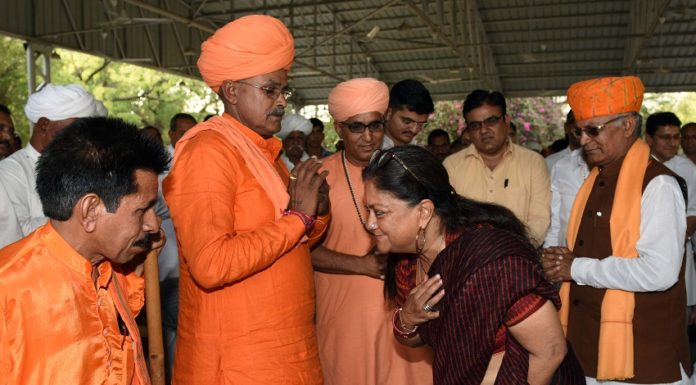 Vishnoi Samaj, expressed,gratitude, Chief Minister, Vasundhara Raje