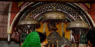 rajasthan gaurav yatra,Chief Minister,raje, visited, Latial Mataji, temple