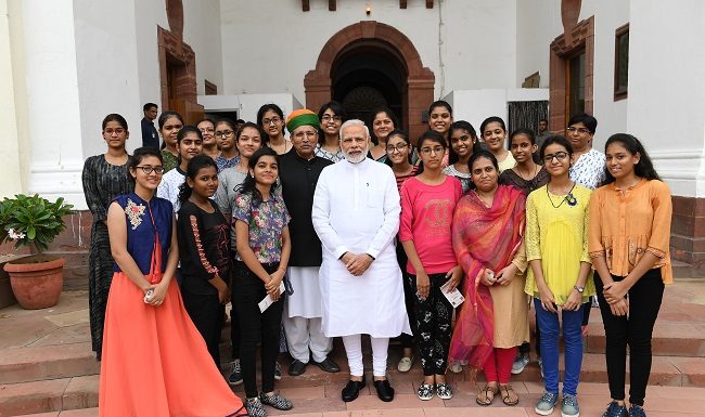 PM MODI, cheers, students, get, Bikaner, MINISTER ARJUN RAM MAGHWAL