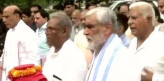 Atal Bihari Vajpayee, bones, stored, immersed, Haridwar, rajnath singh, amit shsh