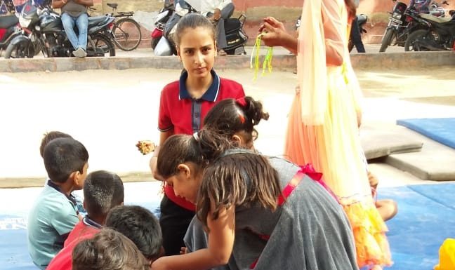 Gymnastics, celebrated, Raksha Bandhan, bikaner