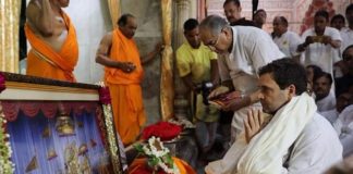 jaipur road show, Rahul Gandhi, laid, foundation, Govind Devji temple, Jaipur