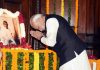 Prime Minister Narendra Modi paid homage to Mahatma Gandhi and Lal Bahadur Shastri