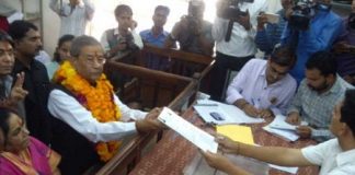 Ghanshyam Tiwari,nomination