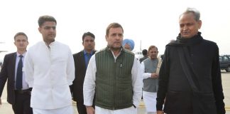 rahul gandhai, ashok gahlot, sachin piolet