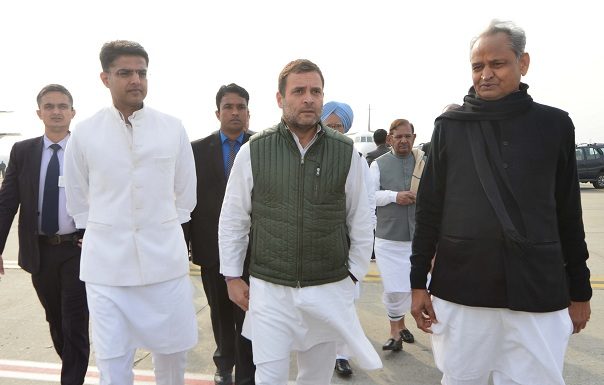 rahul gandhai, ashok gahlot, sachin piolet