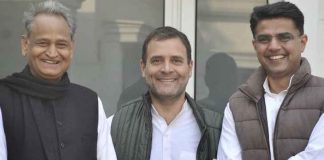 ashok Gehlot-Sachin piolet, Rahul gandhai