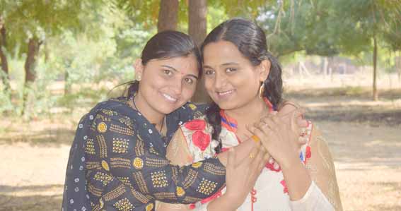 Right Kriti Bharti, Left Urma