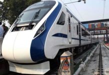 Vande Bhavan Express train, pm modi flag, Delhi- Varanasi 8 hours