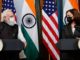 प्रधानमंत्री नरेन्द्र मोदी और संयुक्त राज्य अमेरिका की उपराष्ट्रपति कमला हैरिस के बीच बैठक